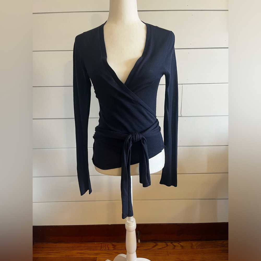 Elie Tahari wrap around sweater